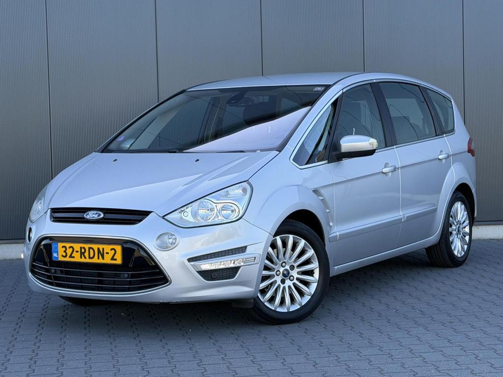 Ford S-Max 1.6 EcoBoost Titanium 7-Persoons - Keurige Auto -, Auto's, Voorwielaandrijving, Gebruikt, Zwart, 4 cilinders