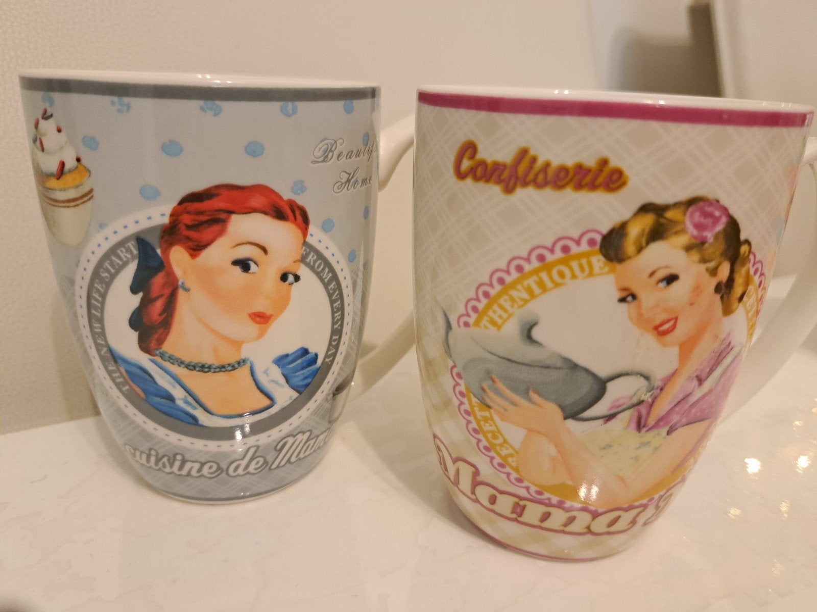 2x Xenos mok nostalgie collection, Huis en Inrichting, Keuken | Servies, Ophalen of Verzenden, Zo goed als nieuw, Overige stijlen