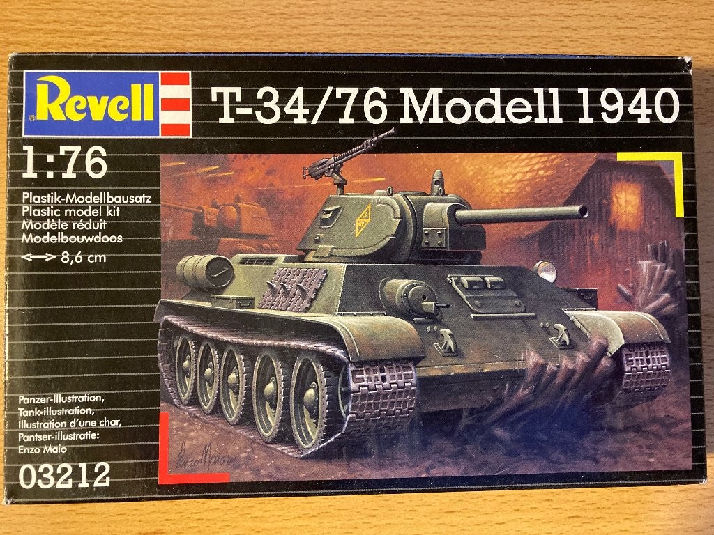 Revell	1:76	3212	T-34/76 Modell 1940, Revell, Ophalen of Verzenden, Zo goed als nieuw, Tank