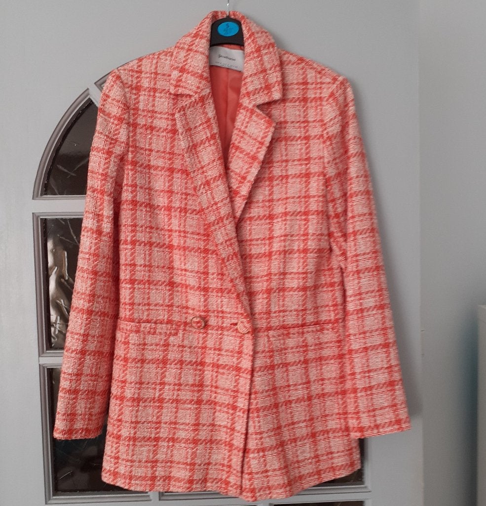 Blazer kleur Oranje Maat S Nieuw, Kleding | Dames, Jasjes, Kostuums en Pakken, Ophalen of Verzenden, Nieuw, Maat 38/40 (M), Oranje