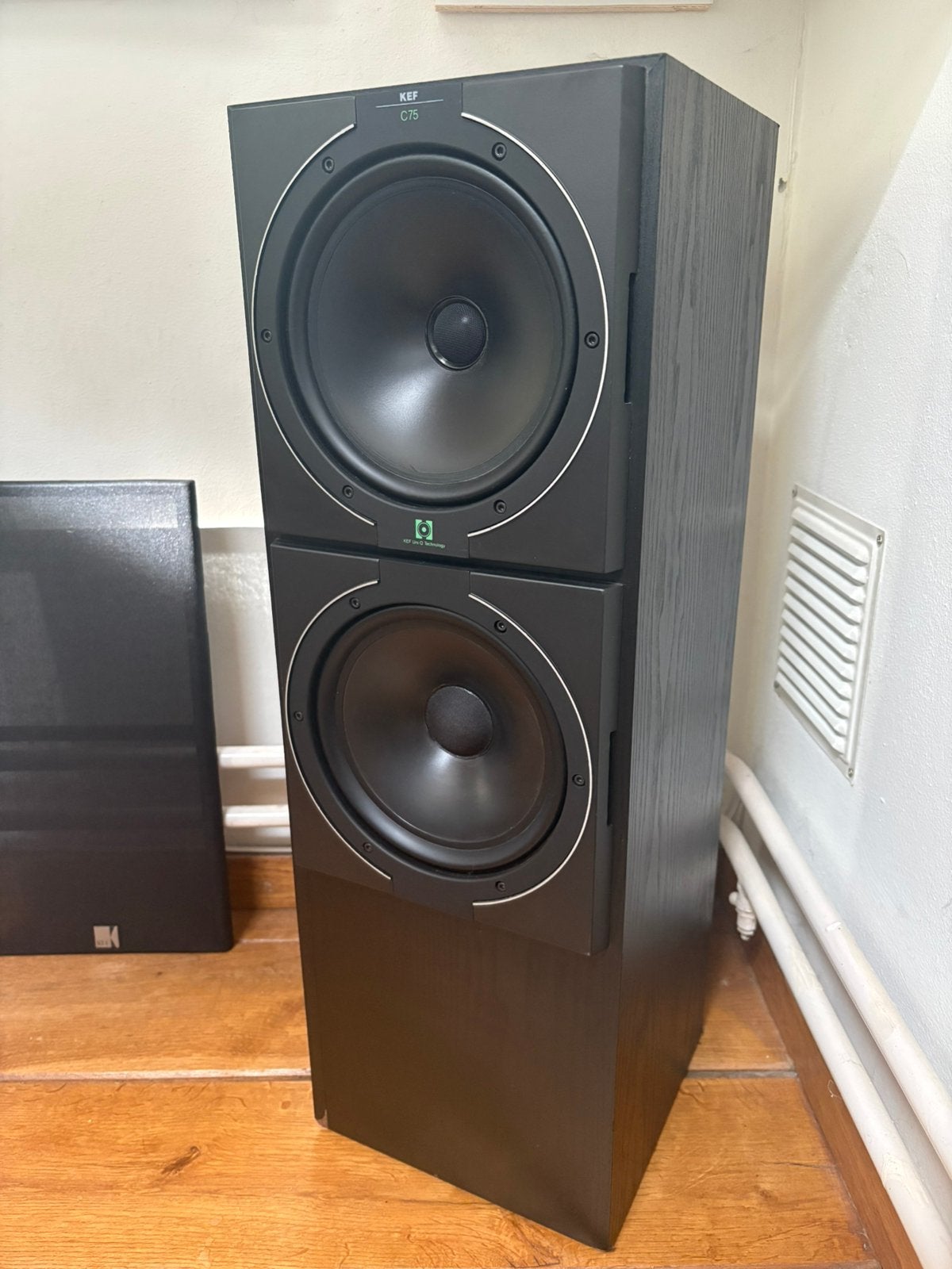 KEF C75 Drieweg Hifi Speaker, Ophalen, Stereo speakers, Zo goed als nieuw, 60 tot 120 watt