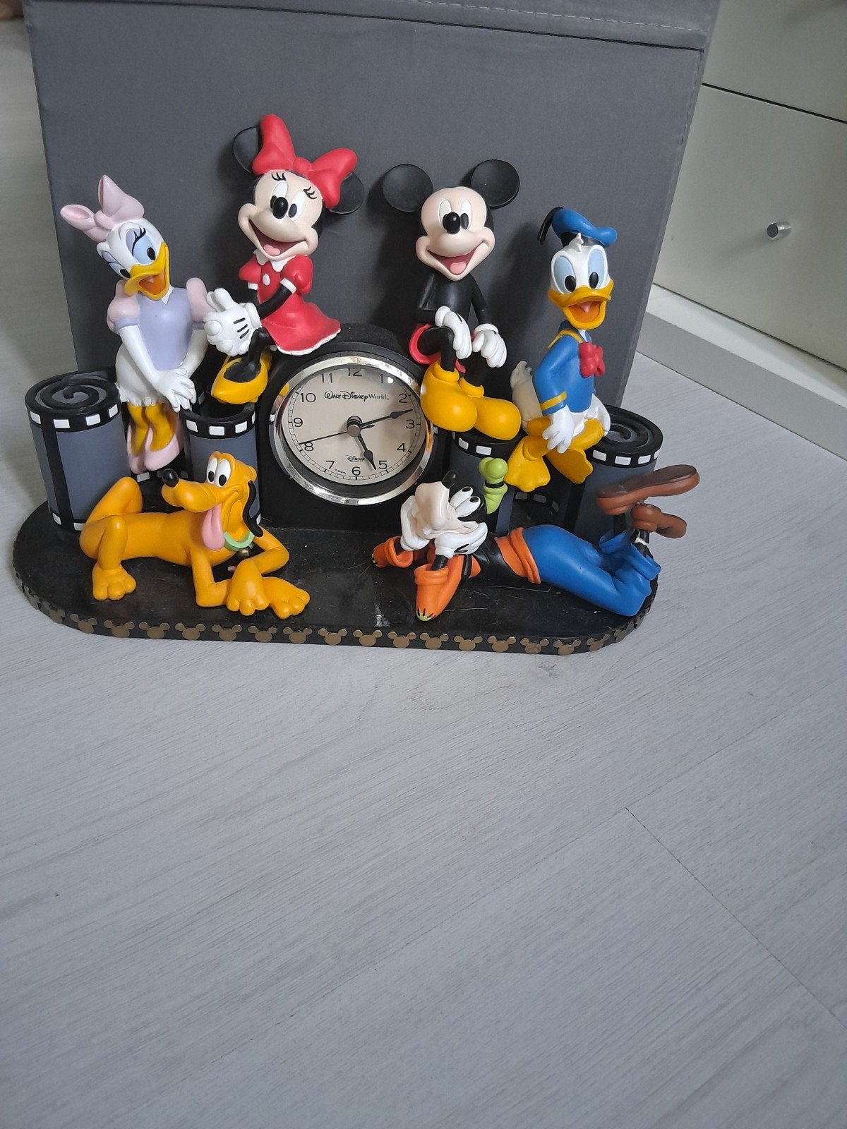 Disney Klok met 6 Figuren, Ophalen, Meerkleurig, Vintage, Analoog