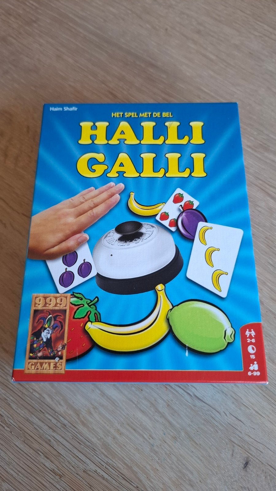 Halli Galli - Het snelle kaartspel met de bel, Een of twee spelers, Ophalen of Verzenden, Zo goed als nieuw, 999 Games