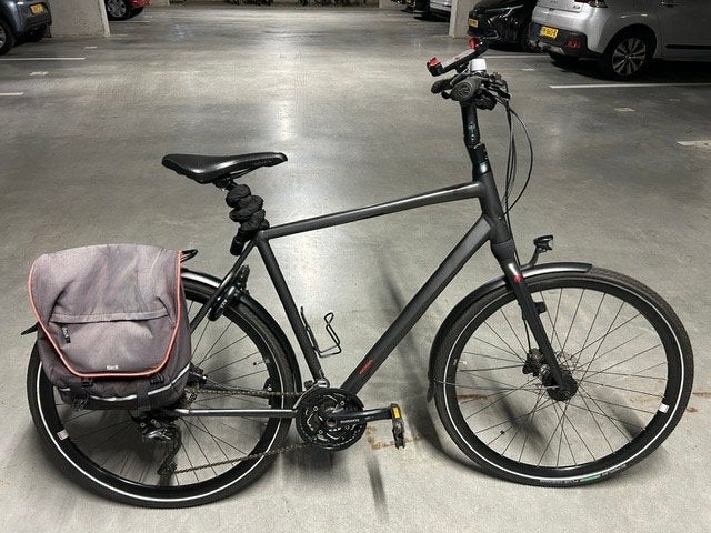 Koga F3.5.0 hybride herenfiets - Matt Black, 60cm, Gebruikt, Versnellingen, 57 tot 61 cm, Schijfrem
