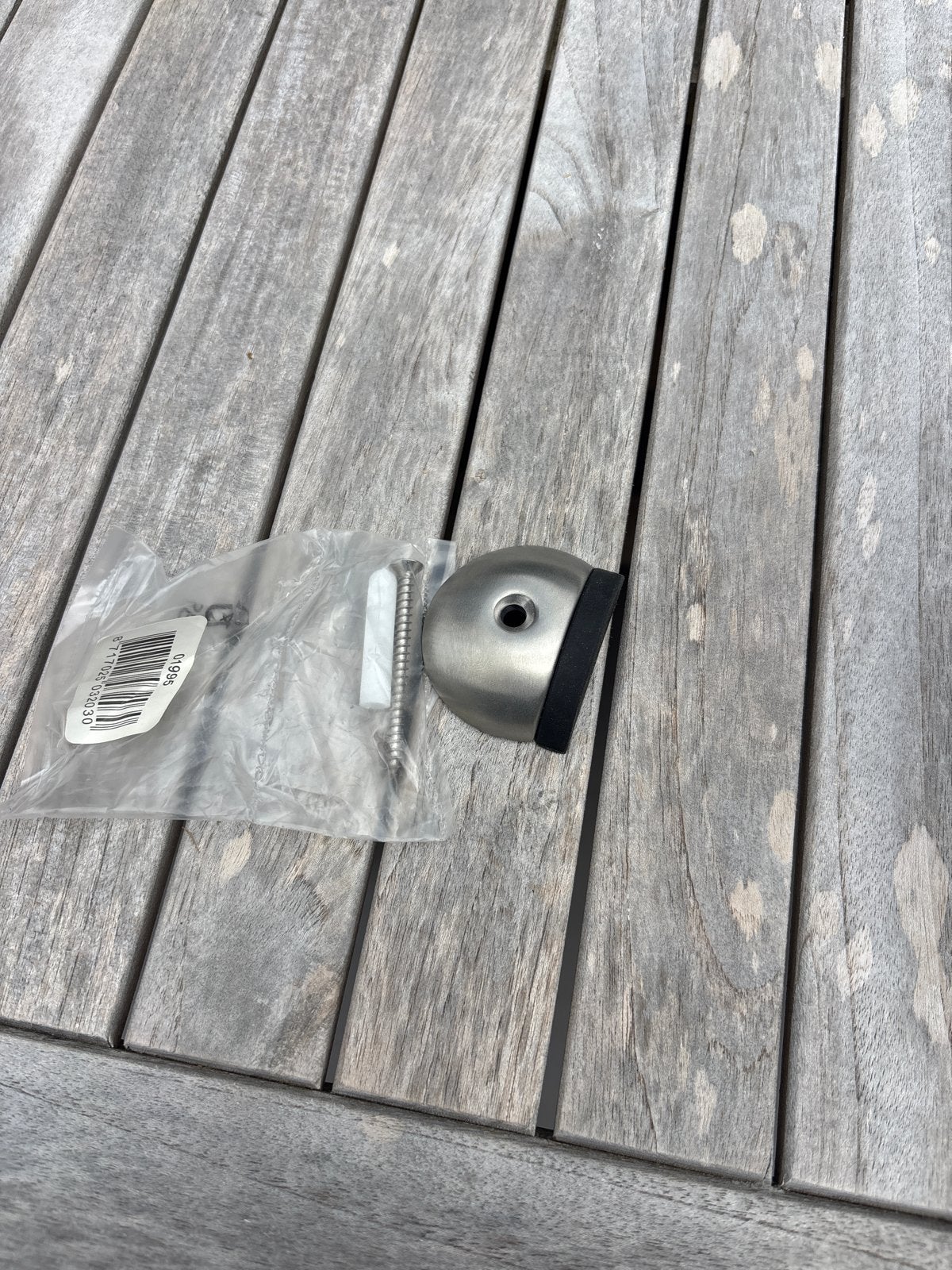 12x Deurstopper RVS met rubberen ring, Binnen, Nieuw, Ophalen of Verzenden, Zilver