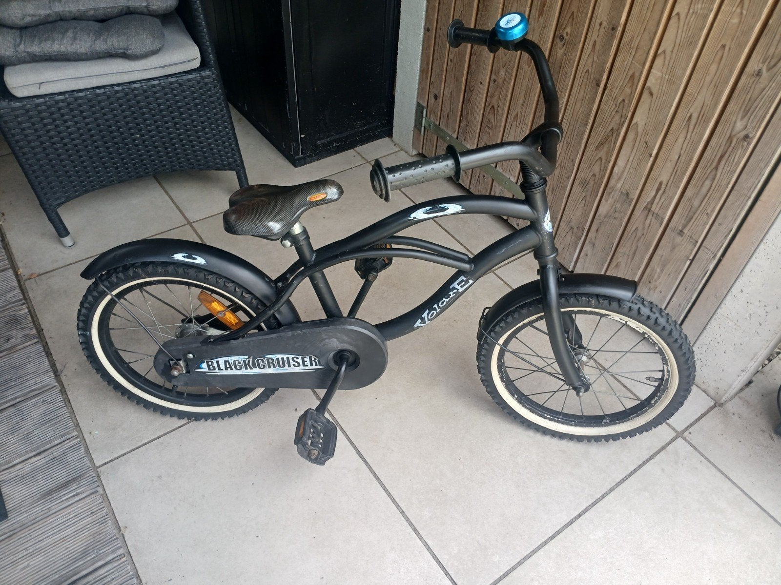 Volare type Black Cruiser 16 Inch, Fietsen en Brommers, Fietsen | Kinderfietsjes, Ophalen, Gebruikt, 16 tot 20 inch