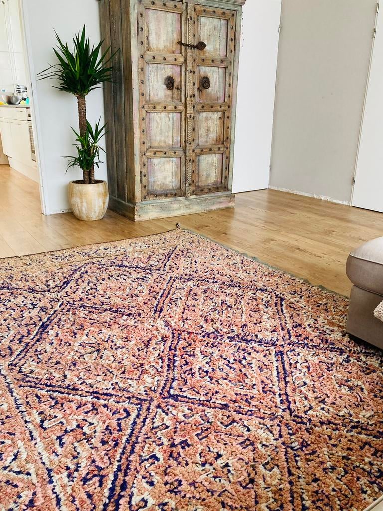 Prachtige grote Berber vloerkleed kelim wollen, Overige kleuren, 150 tot 200 cm, 200 cm of meer, Ophalen of Verzenden