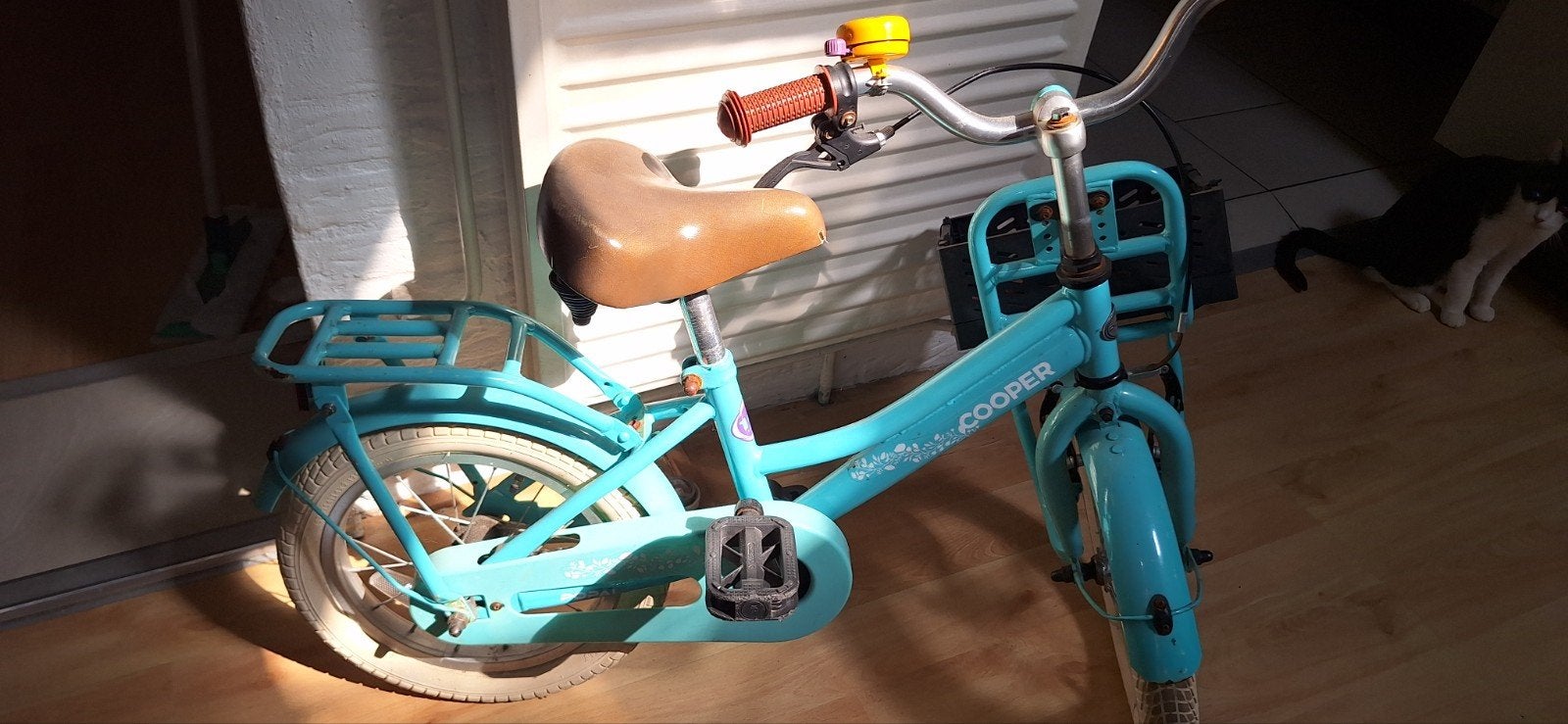 kinderfiets, Fietsen en Brommers, Fietsen | Kinderfietsjes, Ophalen, Terugtraprem, Gebruikt, Cooper