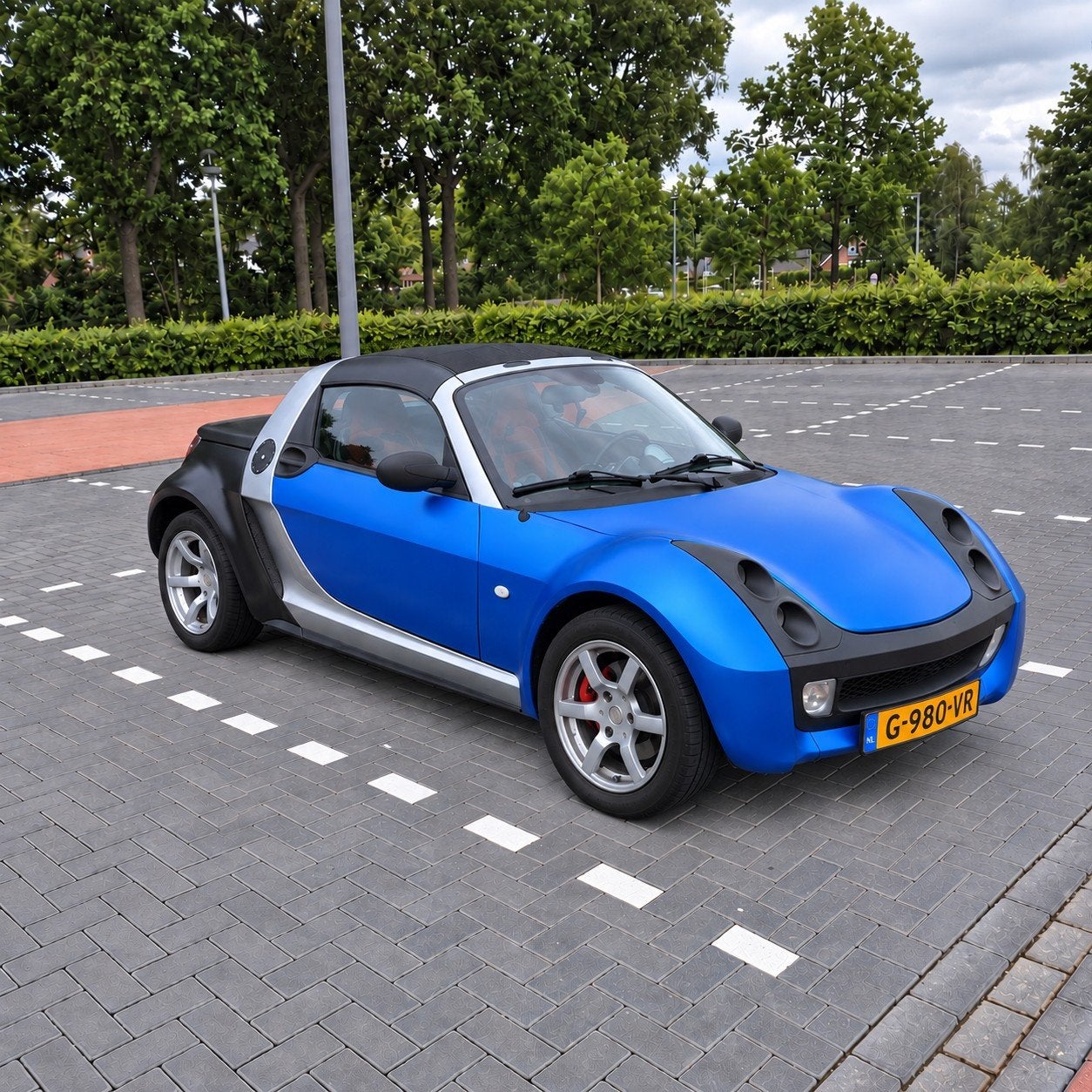 Smart Roadster 0.7 100pk  AUT 2005 Grijs, Auto's, Automaat, Dealer onderhouden, Overige kleuren, Stoelverwarming