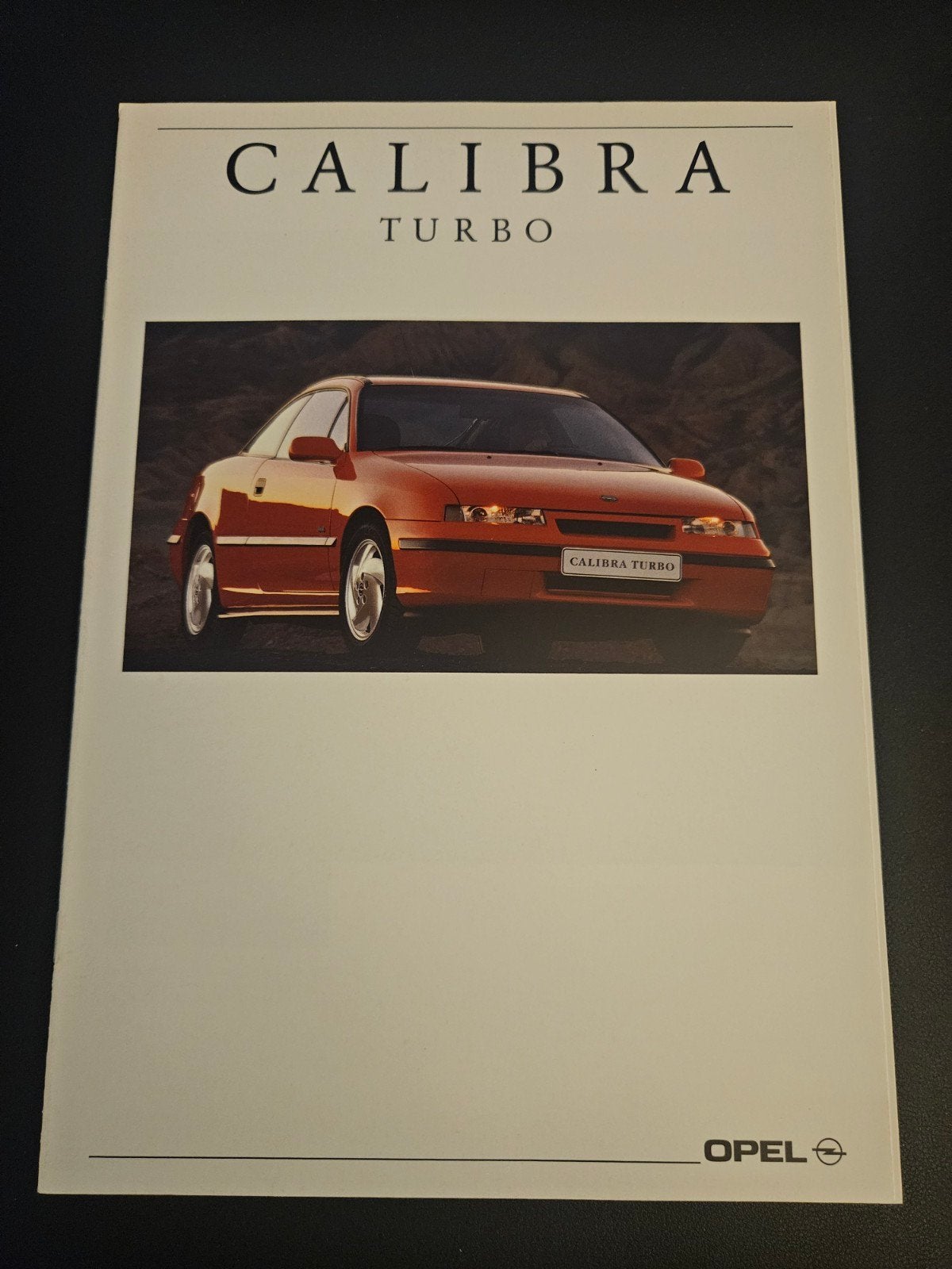 Brochure Opel Calibra Turbo 1992, Ophalen of Verzenden, Zo goed als nieuw, Opel