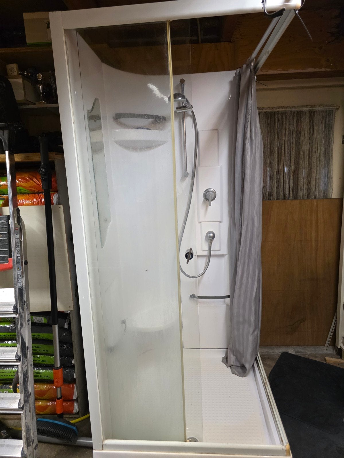 Nette mobiele douche cabine(tijdelijke douche voor badkamer), Ophalen, Gebruikt