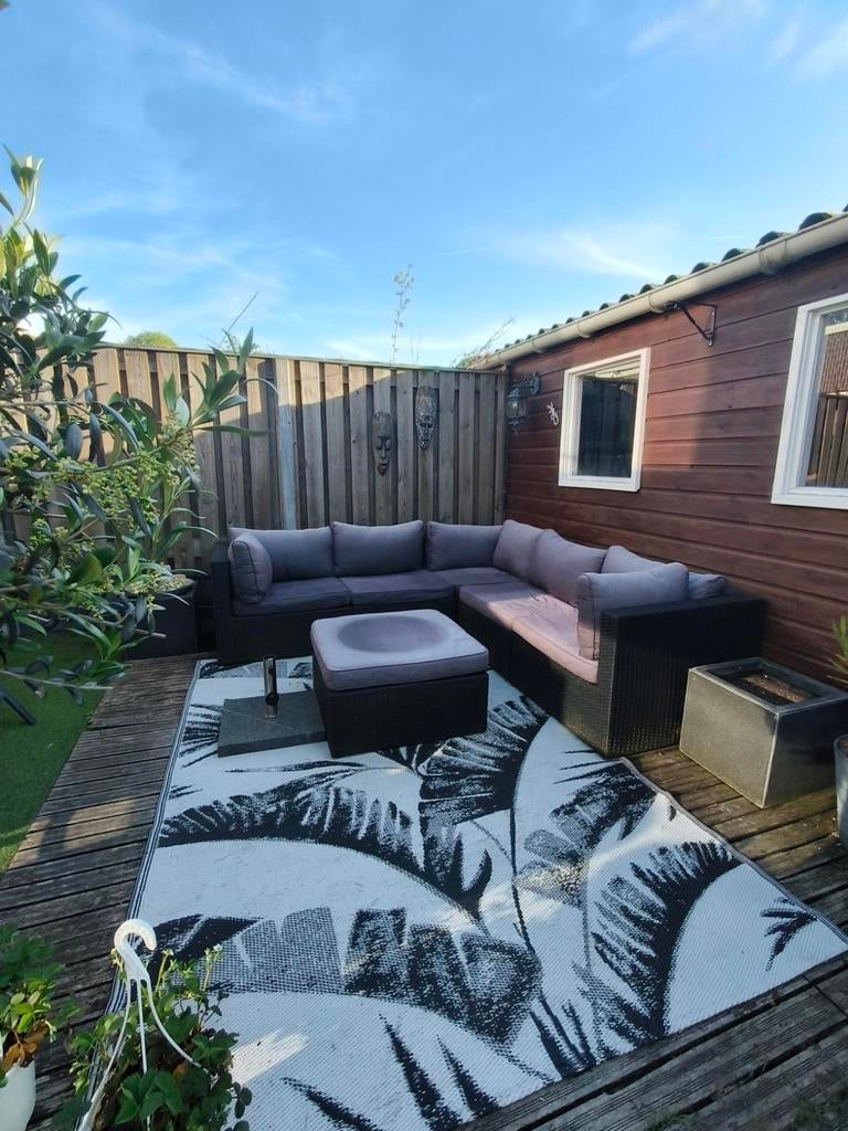 Loungeset met afritsbare kussenhoezen, Ophalen