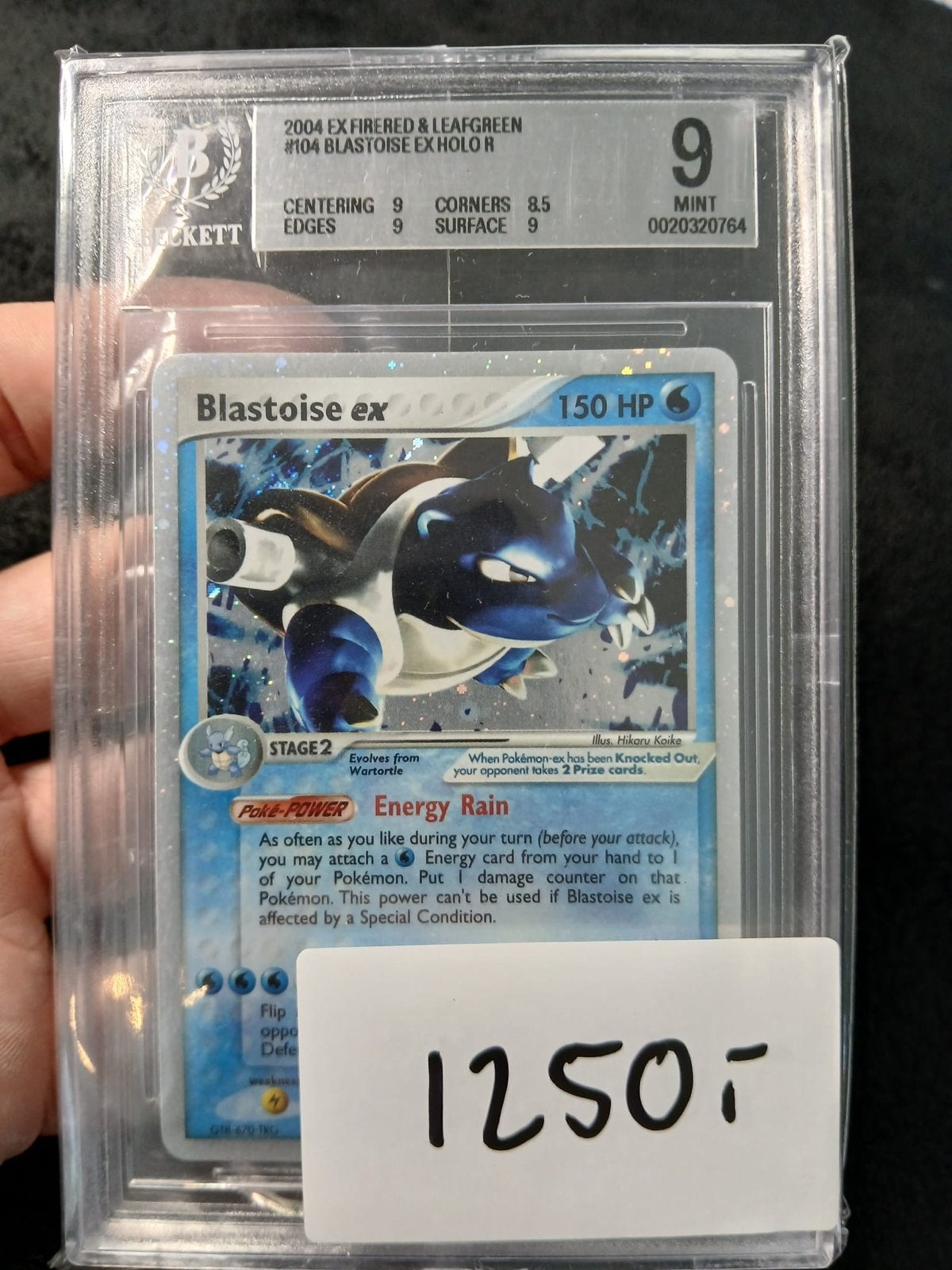 Blastoise ex Holo R 2004 EX FireRed & LeafGreen BGS 9, Hobby en Vrije tijd, Verzamelkaartspellen | Pokémon, Ophalen of Verzenden