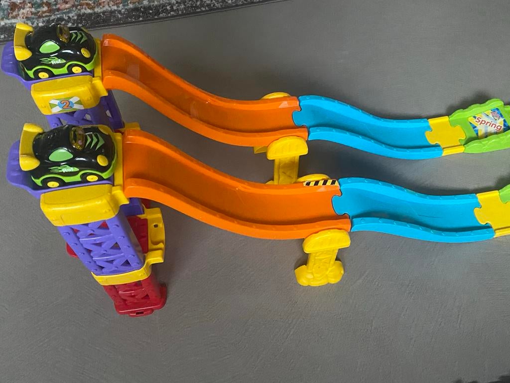 2 Toet Toet Auto's Stunt Ramp met 2 auto's, Zelf te bouwen, Elektrisch, Ophalen, Overige merken