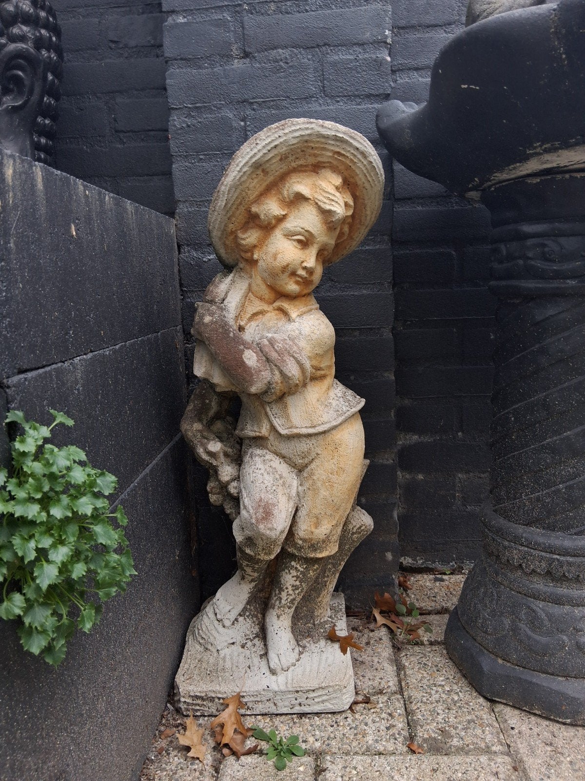 tuinbeelde 4 jaargetijden, Tuin en Terras, Ophalen, Gebruikt, Beton, Mensenbeeld
