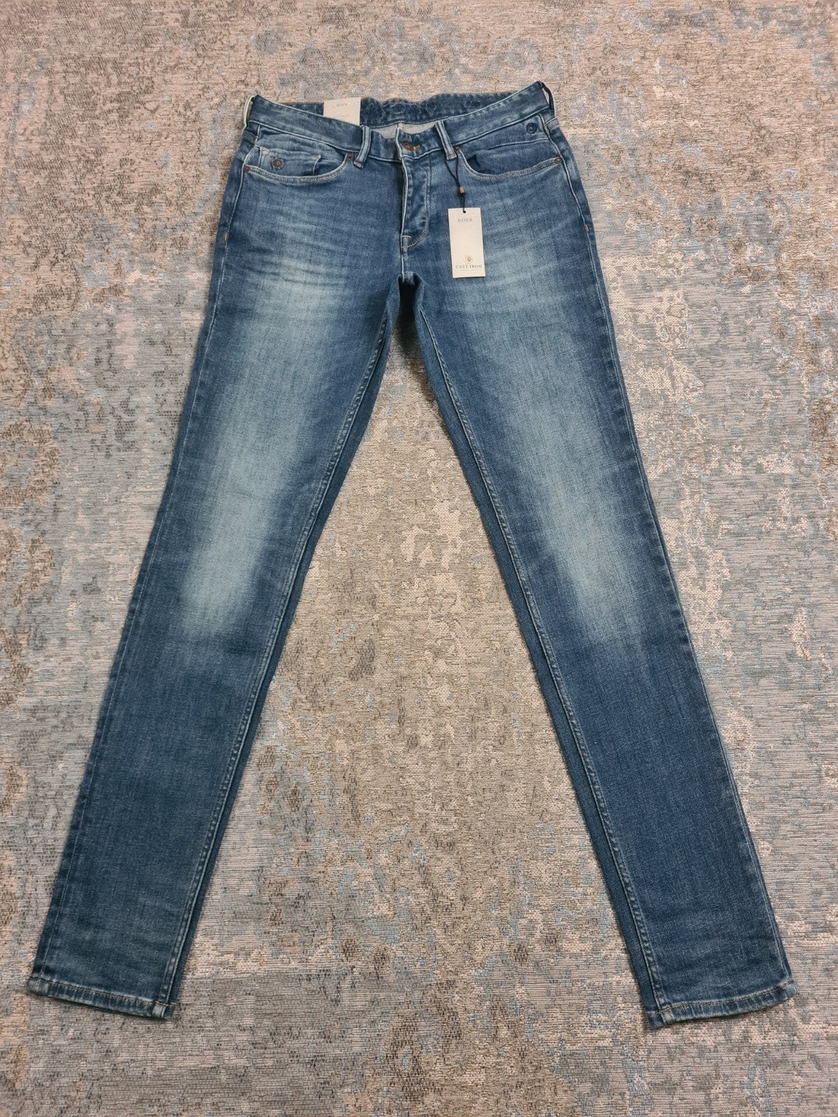 Cast Iron RISER W33 L36 NIEUW Slim STRETCH Bronno3336 Blauw, Kleding | Heren, Spijkerbroeken en Jeans, New Yorkstraat 50, 1175 RD Lijnden