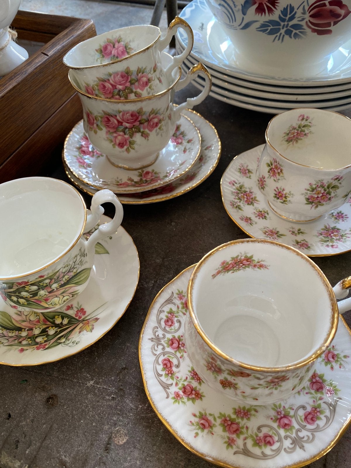 Kop en Schotels, Porselein, Engels, Royal Albert, Fine Bone, Ophalen