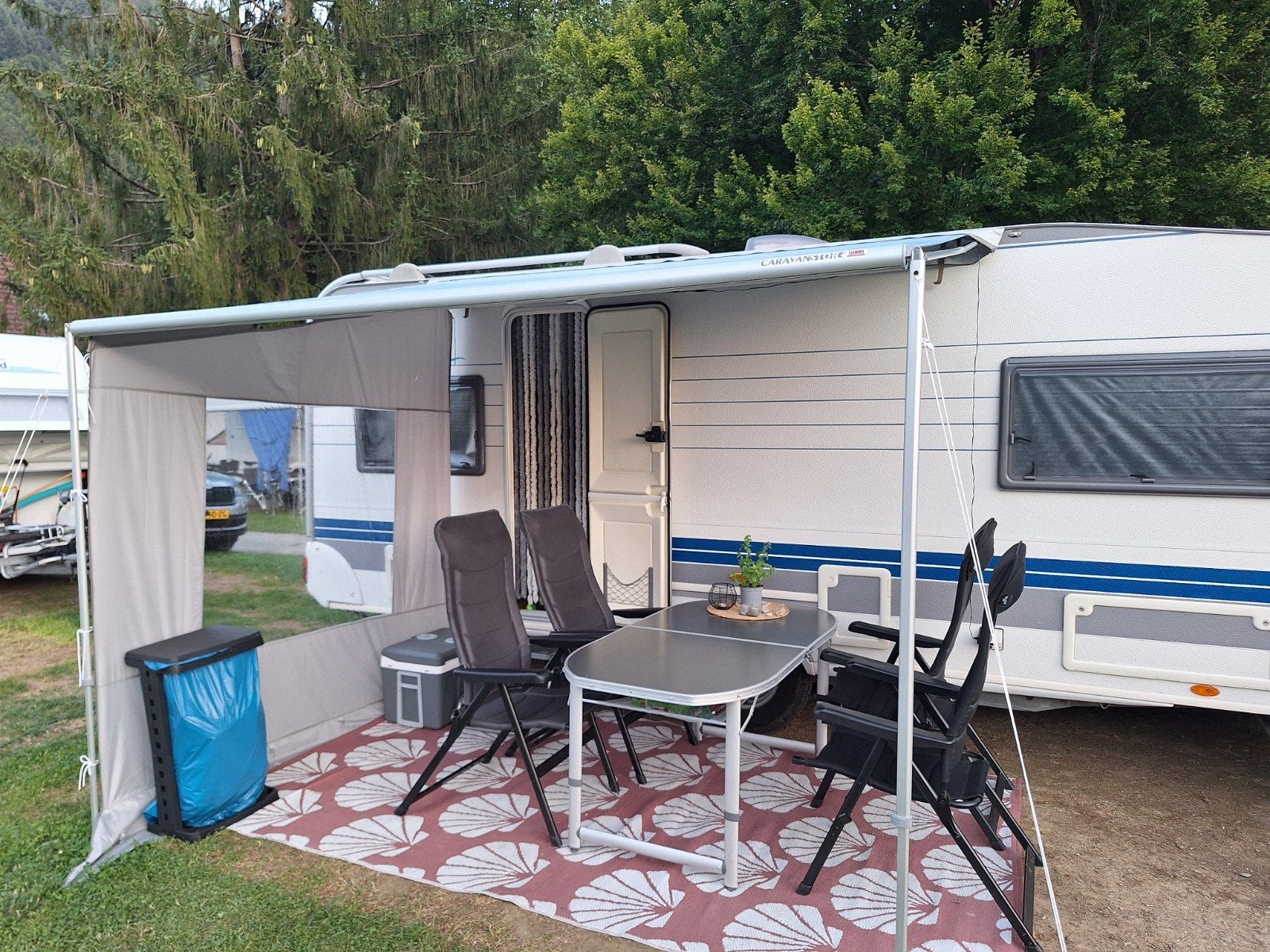 Fiamma Caravanstore zakluifel 310 met zijwand in goede staat, Ophalen