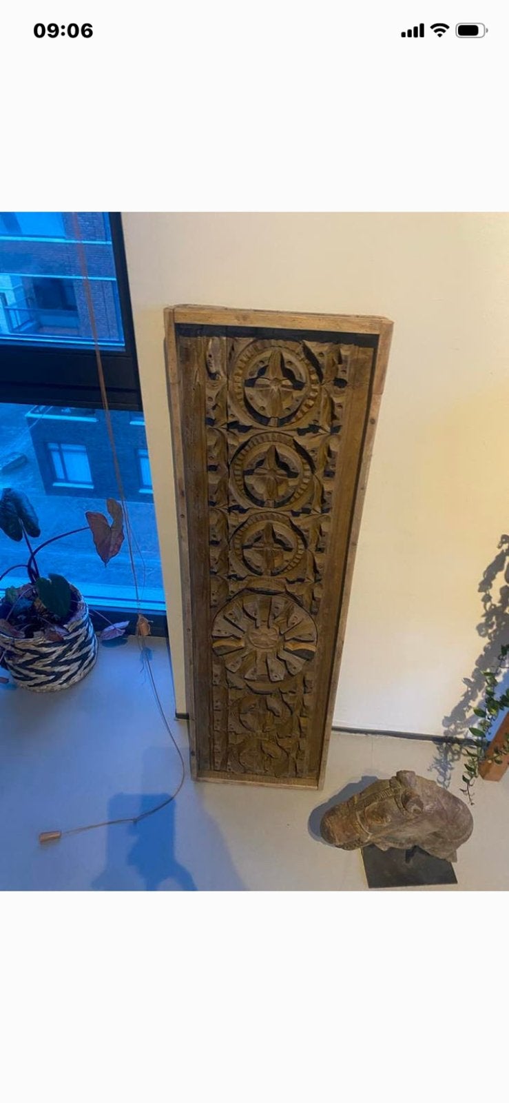 Mooie oude houten wandpaneel, Ophalen of Verzenden