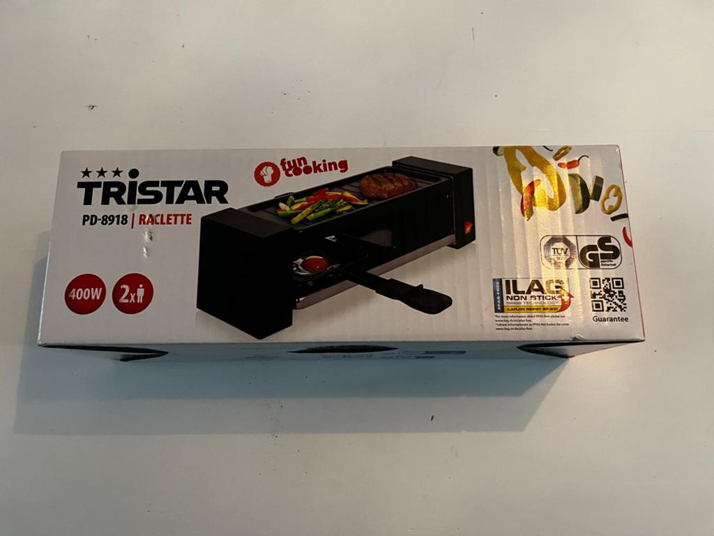Tristar PD-8918 Raclette Grill 400W - Compact & Nieuw, Ophalen of Verzenden, Nieuw