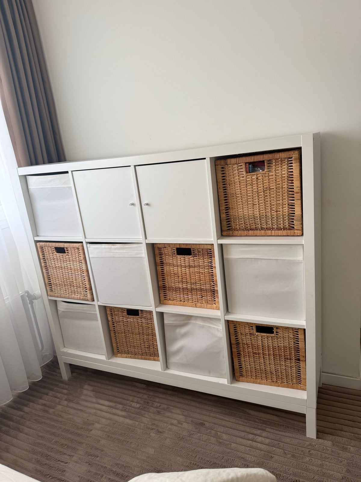 IKEA KALLAX Kast met 12 vakken en opbergmanden, Ophalen, Gebruikt