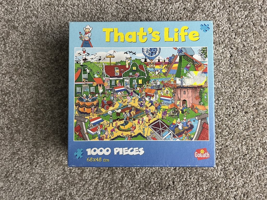 That's Life puzzel 1000 stukjes Goliath, Hobby en Vrije tijd, Denksport en Puzzels, Ophalen of Verzenden, 500 t/m 1500 stukjes