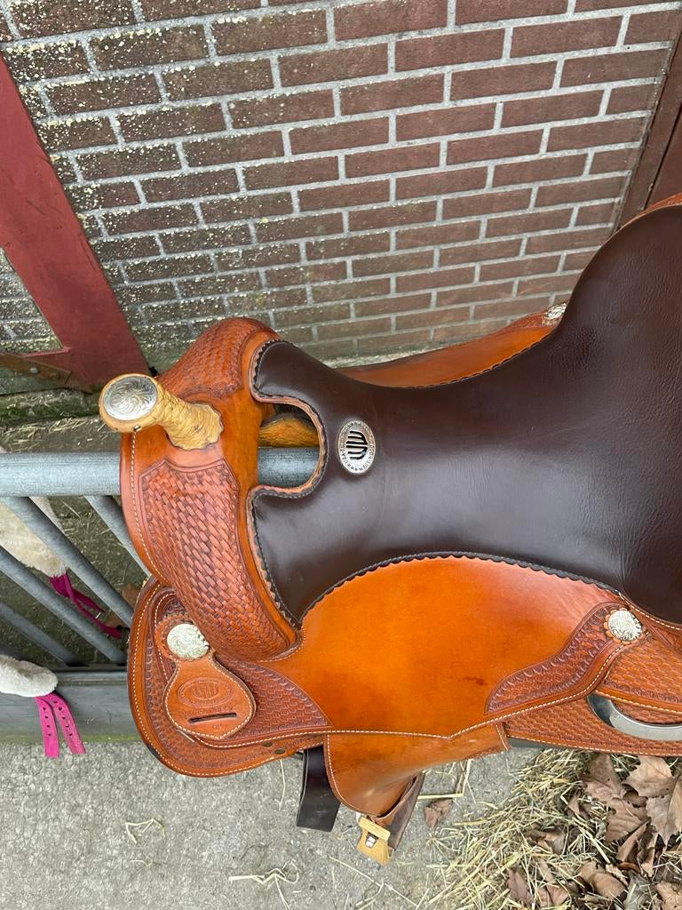 Western set! Zadel singel hoofdstel one ear en pad, Dieren en Toebehoren, Paarden en Pony's | Hoofdstellen en Tuigage, Zo goed als nieuw