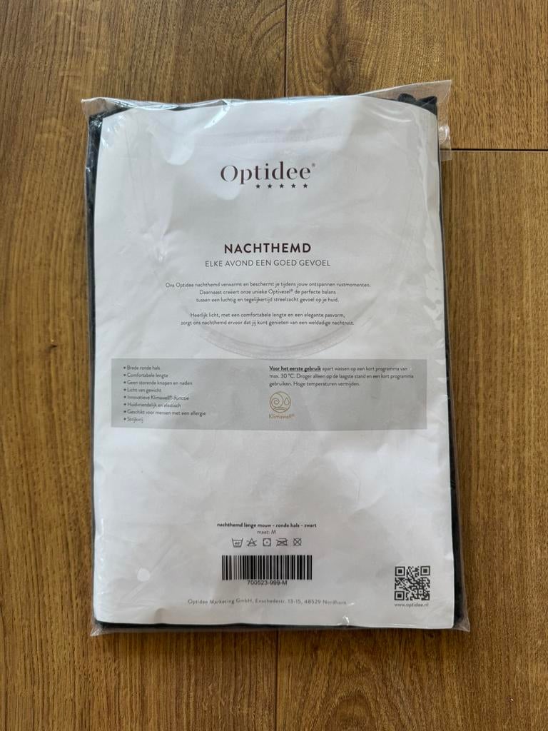Optidee Nachthemd met lange mouw maat S, Kleding | Dames, Pyjama's, Ophalen of Verzenden, Nieuw, Maat 38/40 (M)