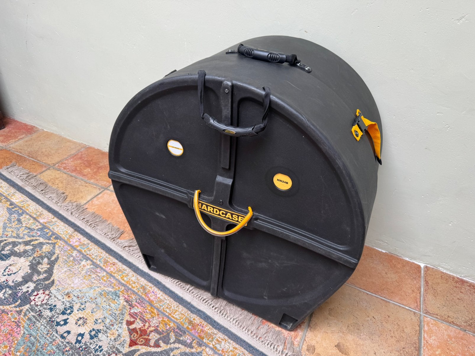 Hardcase flight case 24 inch bass drum voor drumstel z.g.a.n, Ophalen of Verzenden, Zo goed als nieuw, Overige instrumenten