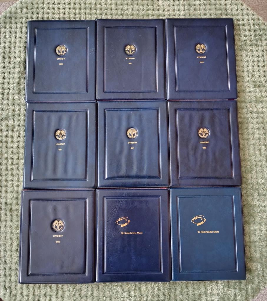 9 proof jaarsets Beatrix, 2x zilver, Postzegels en Munten, Munten | Nederland, Ophalen of Verzenden, Koningin Beatrix, Setje, Zilver