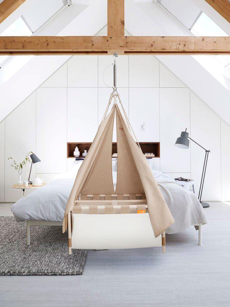 Hussh cradles hangwieg incl hemeltje en matras, Ophalen, Zo goed als nieuw, Wieg
