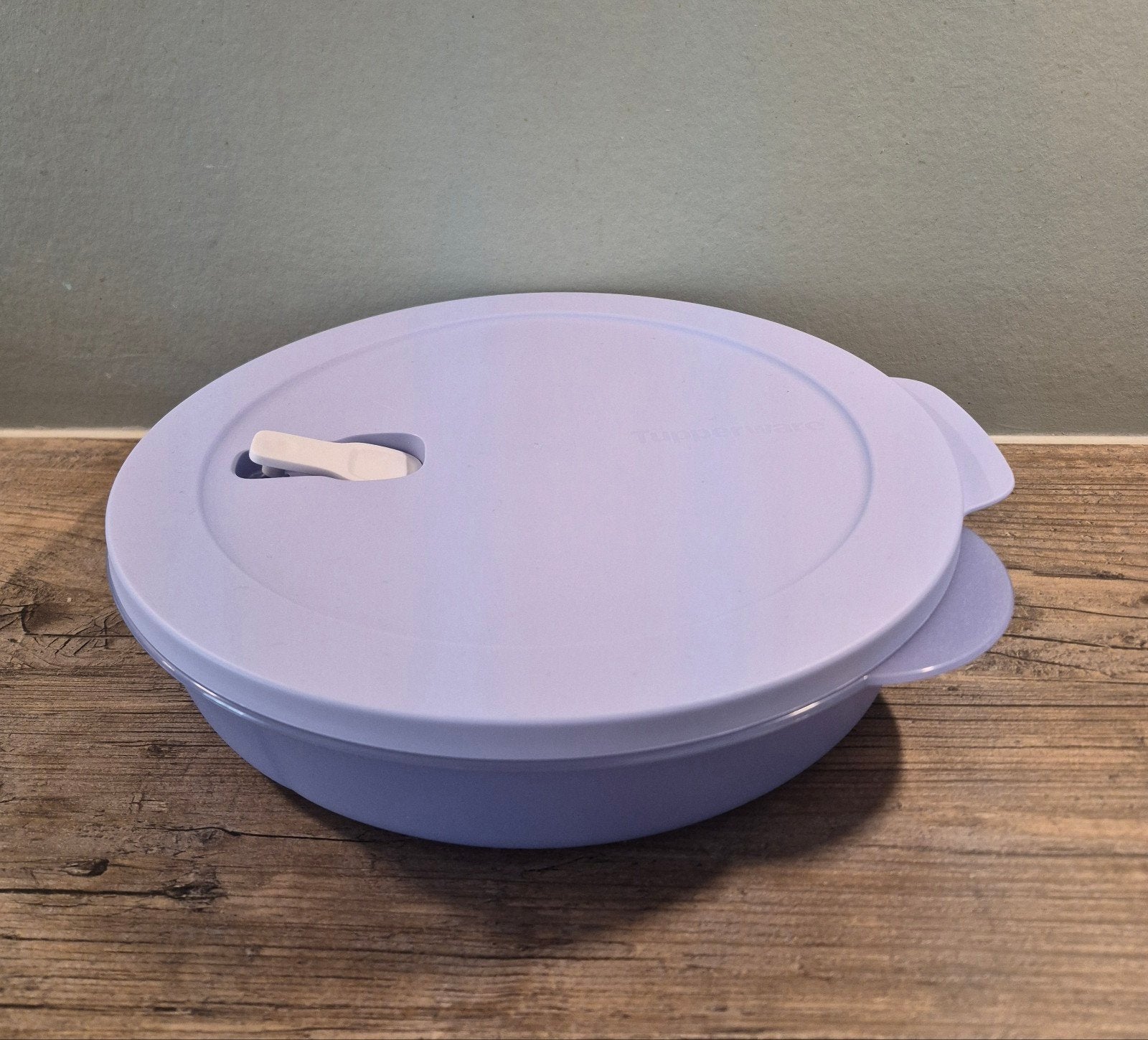 Tupperware magnetron bord 1,4 liter, 1400 ml, Paars, Met deksel, Ophalen of Verzenden