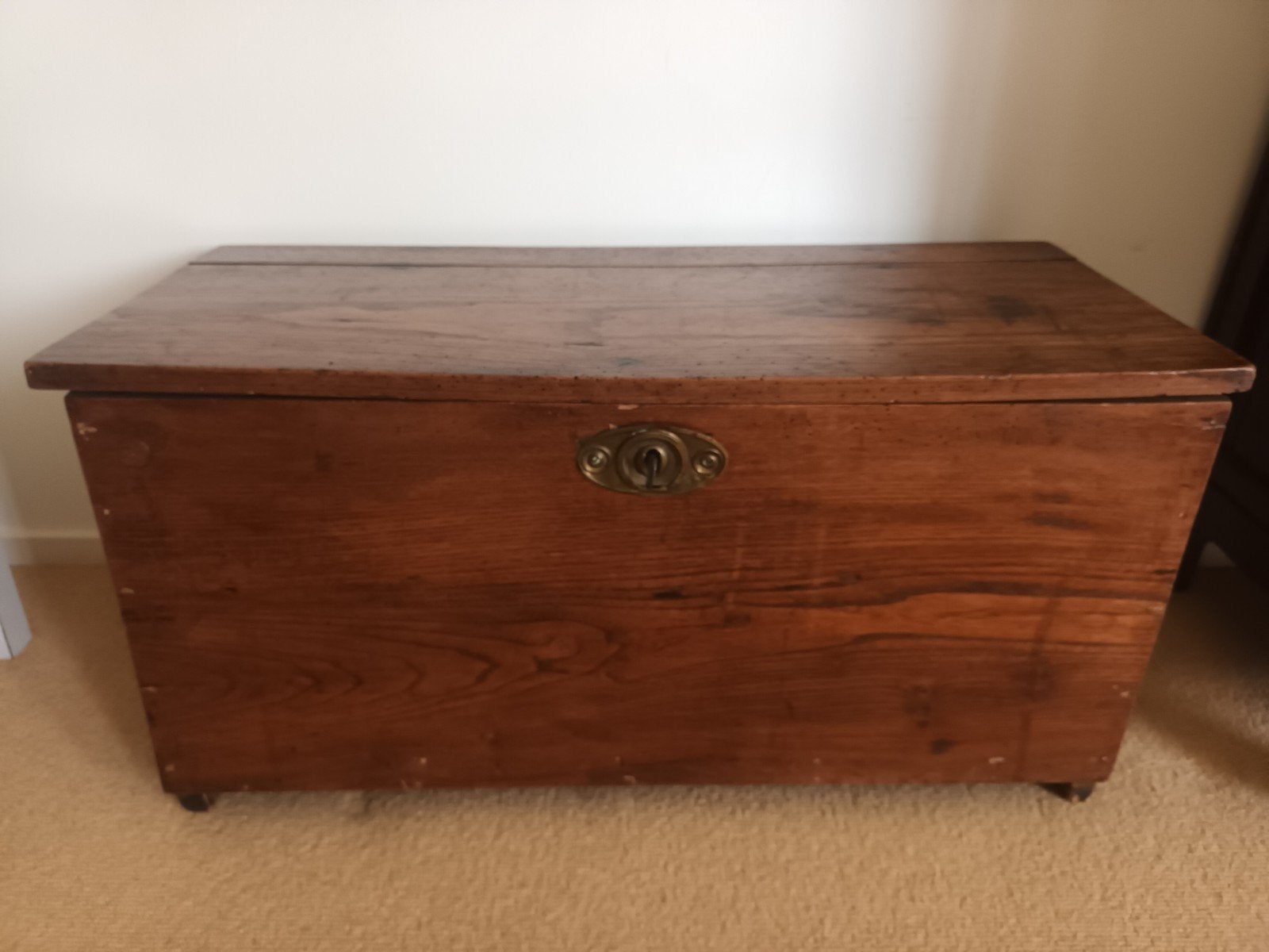 antieke eiken houten kist, Huis en Inrichting, Woonaccessoires | Kisten, Ophalen of Verzenden, 50 tot 100 cm, Minder dan 50 cm