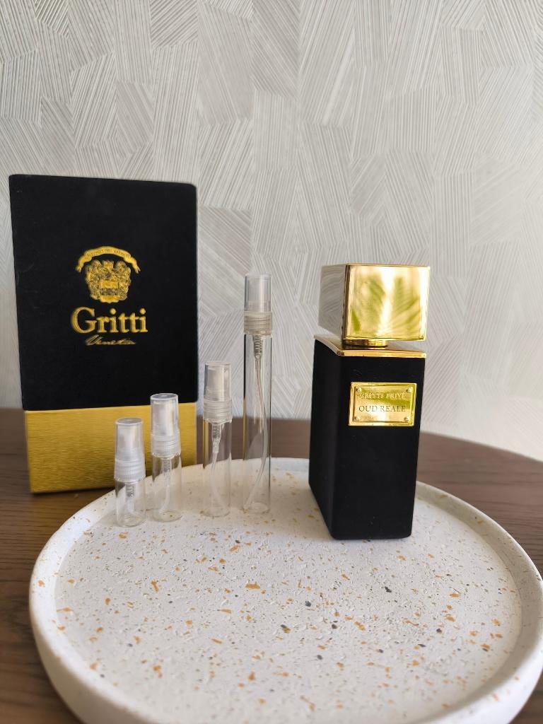 Gritti - Oud Reale (10ml) Sample/ Decant ACTIE, Verzenden, Zo goed als nieuw