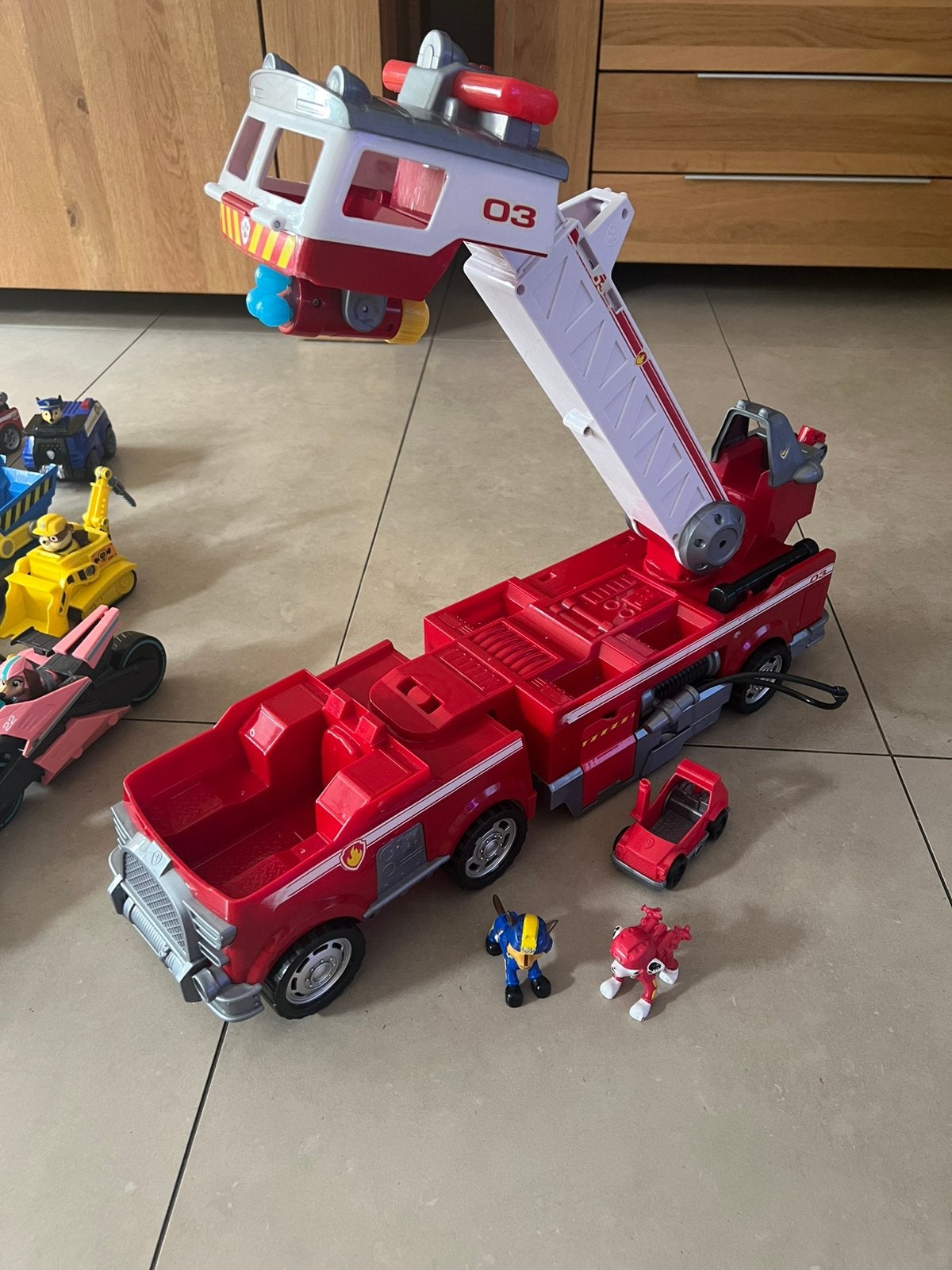 Grote brandweerwagen Paw Patrol, Ophalen of Verzenden, Gebruikt