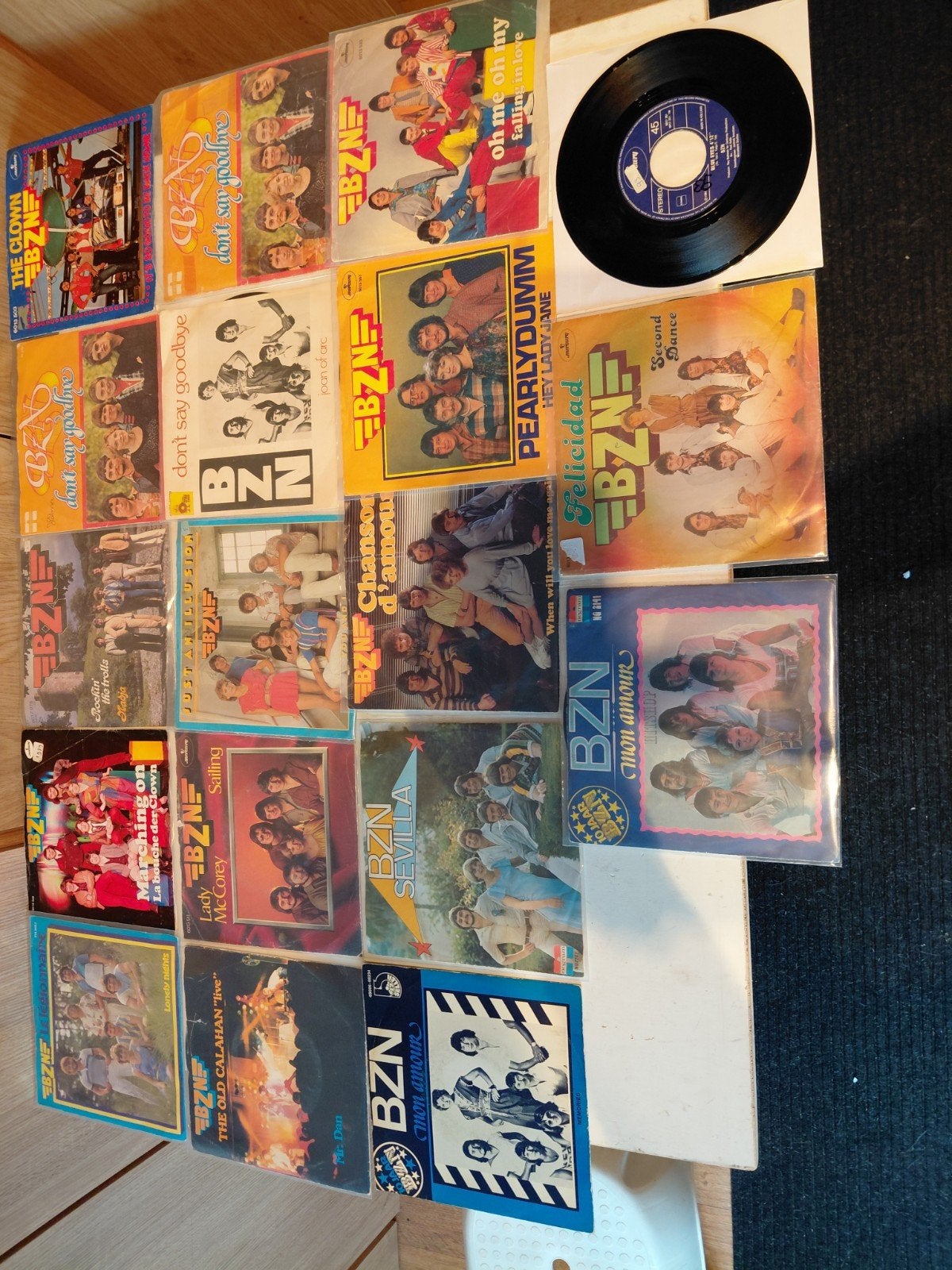 BZN Vinyl Singles Collectie - Diverse Jaren en Condities, Gebruikt, Fotohoes, 7 inch, Ophalen of Verzenden