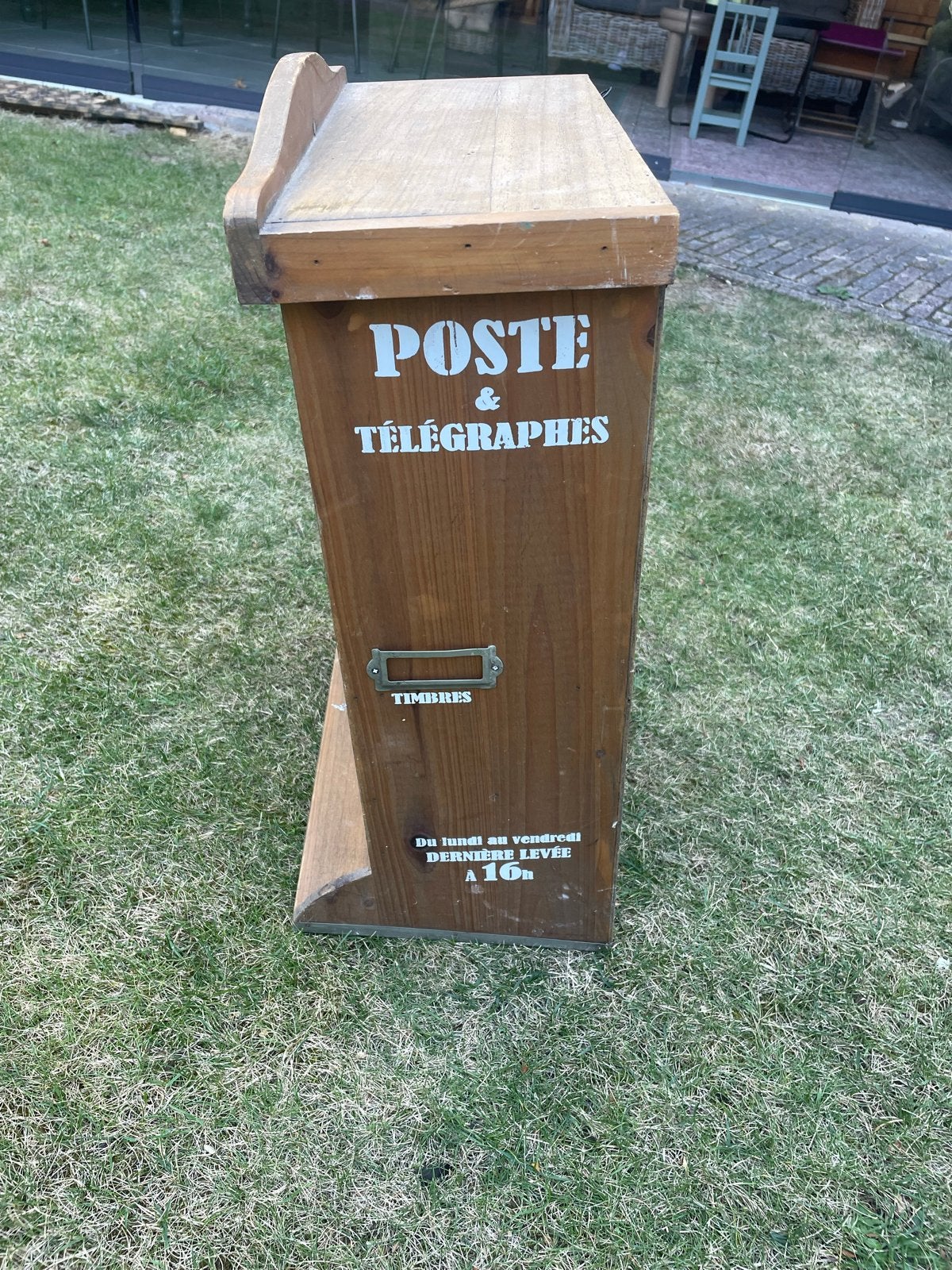 Vintage Franse Post & Telegraaf Sorteerkast, Ophalen