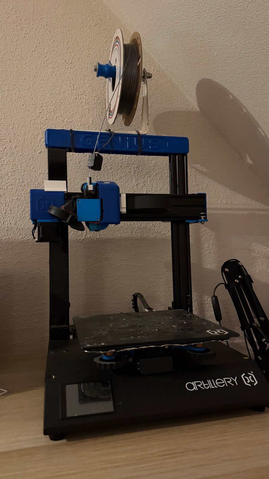 Artillery Genius 3D-printer met modificaties en PLA filament, Computers en Software, 3D Printers, Zo goed als nieuw, Filament