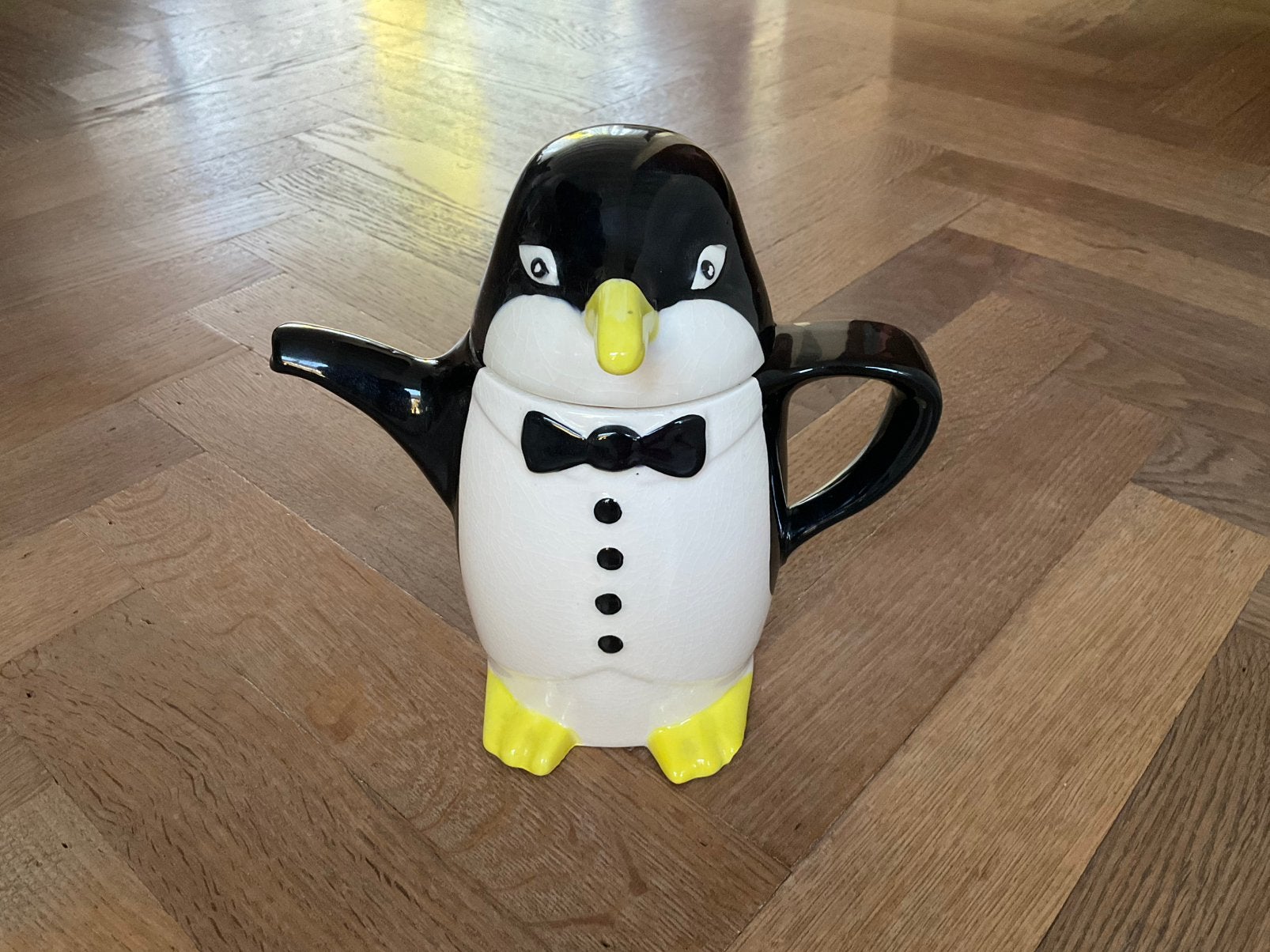 Nostalgische theepot pinguin, Ophalen of Verzenden