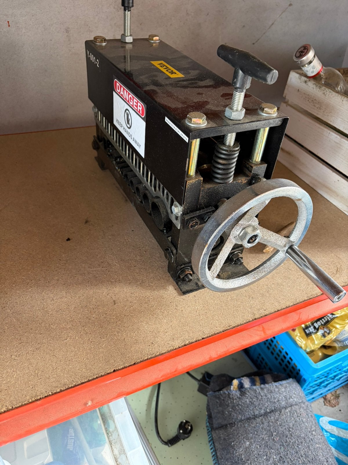 Draad strip machine, Ophalen, Gebruikt