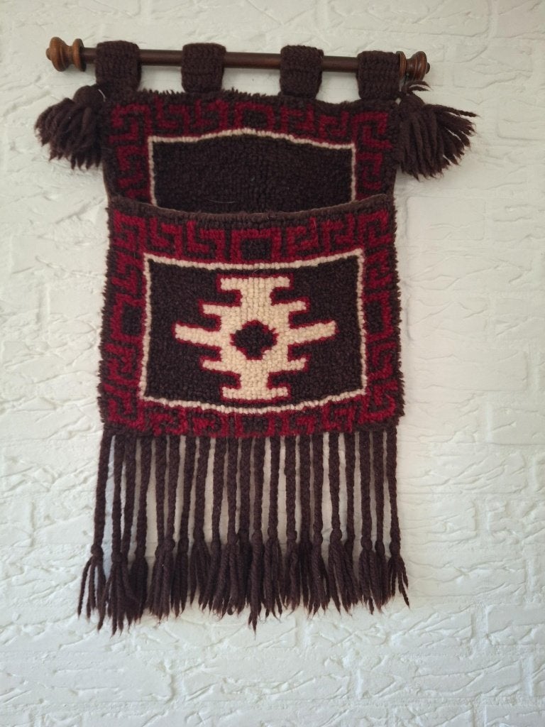Vintage wandkleed, Ophalen of Verzenden, Zo goed als nieuw, Handgemaakt, Meerkleurig