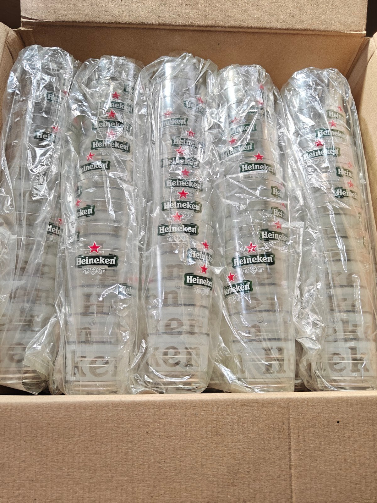 Heineken Polycup bekers 25cl - Nieuw in verpakking, Overige typen, Kunststof, Nieuw, Ophalen of Verzenden