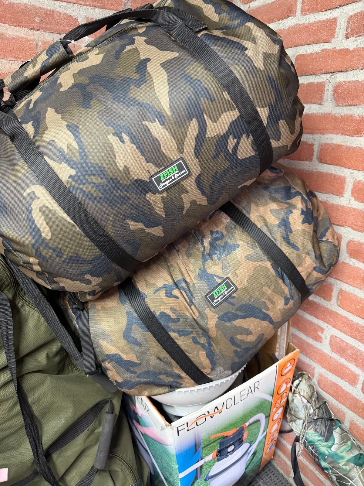 2x ZFISH Slaapzak Hoogan Camo 5 Seizoen (Nieuw & Gebruikt), Ophalen of Verzenden, Zo goed als nieuw