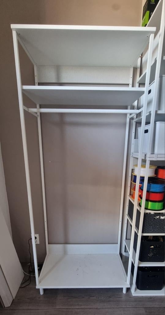 Ikea Platsa Open Kast voor Kleding, Ophalen, Kunststof, Met plank(en), 50 tot 100 cm