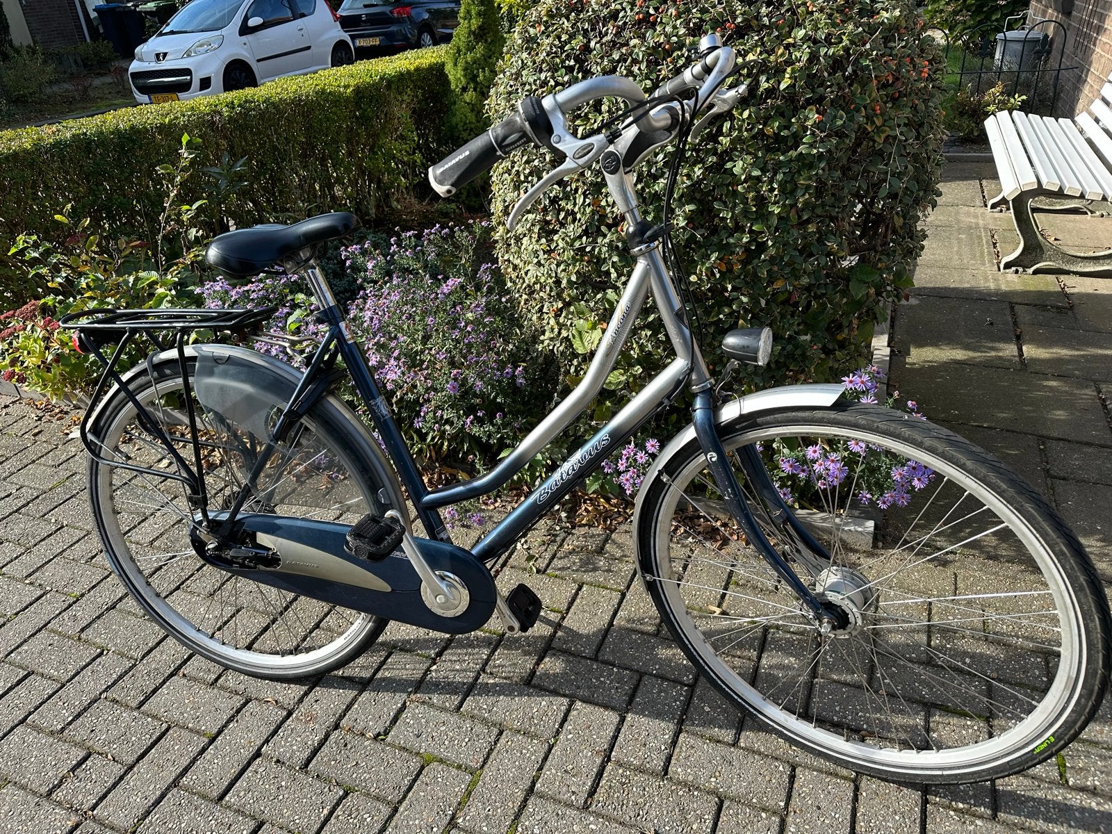 Batavus Ancona Damesfiets 28 inch, 3 versnellingen, Versnellingen, Batavus, Ophalen of Verzenden, 53 tot 56 cm