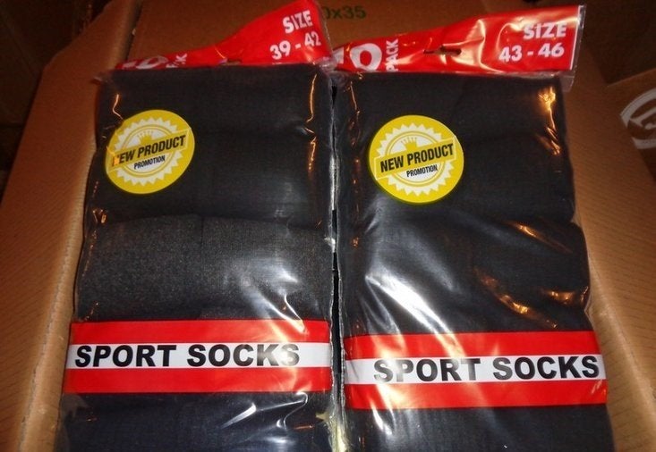 Partij van 100 paar sportsokken, ., Nieuw, Ophalen of Verzenden, .