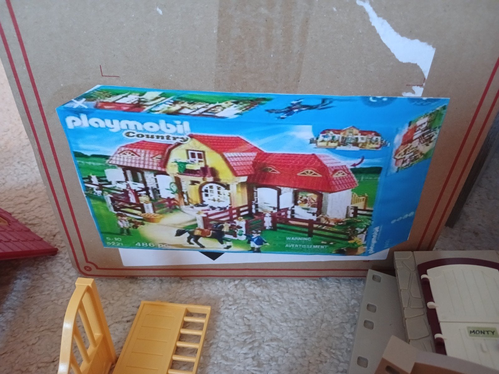Playmobil Country paarden manege, Ophalen, Gebouw, Complete set, Zo goed als nieuw