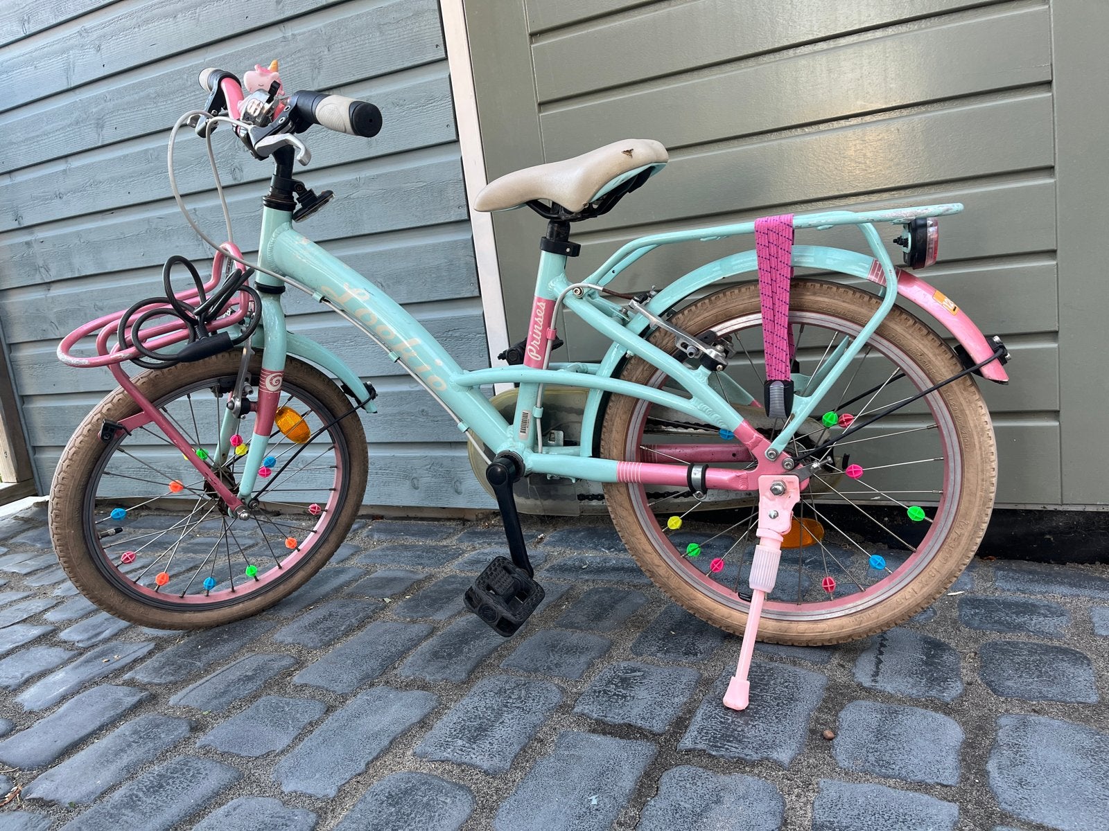 Loekie Prinses kinderfiets - 18 inch, Ophalen of Verzenden, Gebruikt, Terugtraprem, 16 tot 20 inch