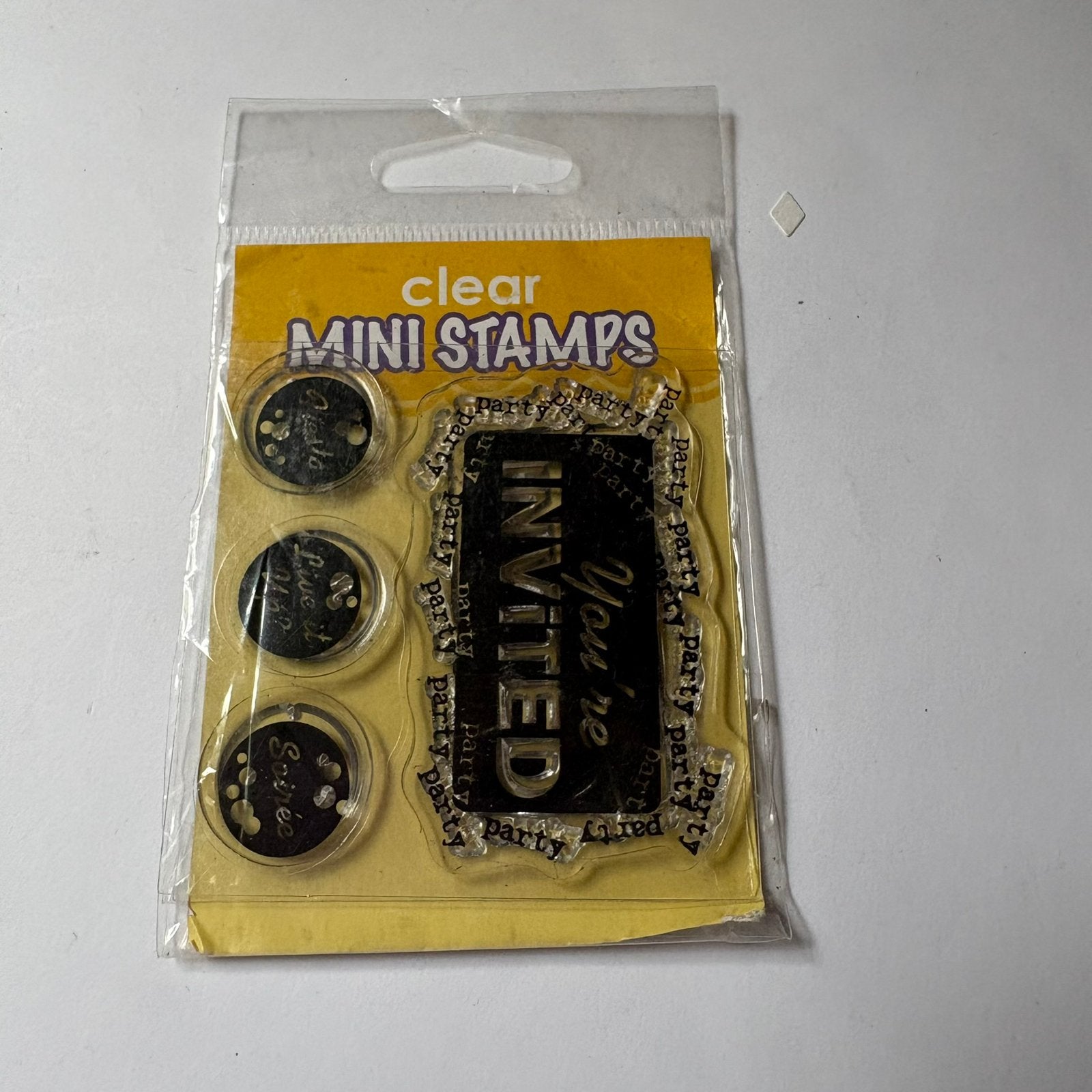 Stempel invited, Ophalen of Verzenden, Houten stempel