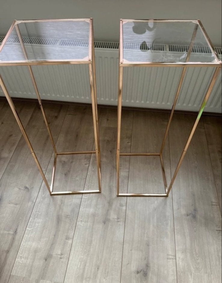 Decoratie zuilen bruiloft ceremonie - 2 stuks, Huis en Inrichting, Woonaccessoires | Zuilen en Pilaren, Ophalen of Verzenden, Gebruikt